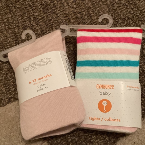 2 pair 6-12 mos Gymboree tights new in package - Picture 6 of 6